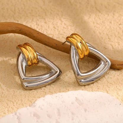 Triangular Knot Earrings