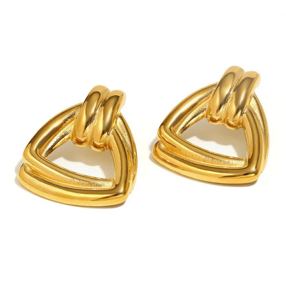 Triangular Knot Earrings