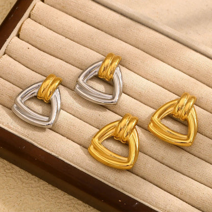 Triangular Knot Earrings