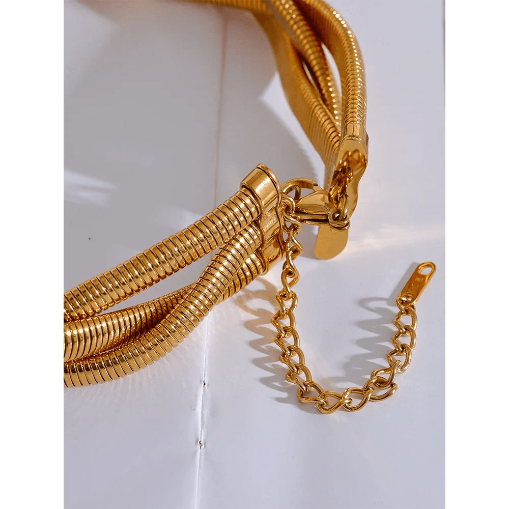 Twisted Snake Chain Choker