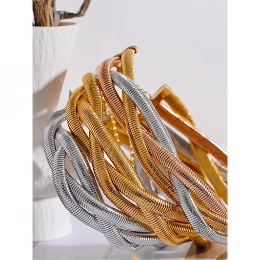 Twisted Snake Chain Choker
