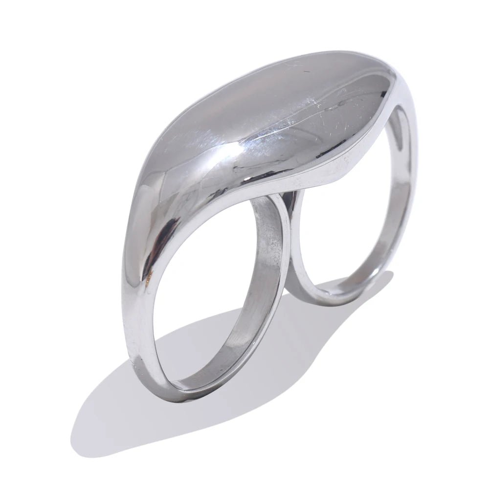 Silver Two Finger Rings