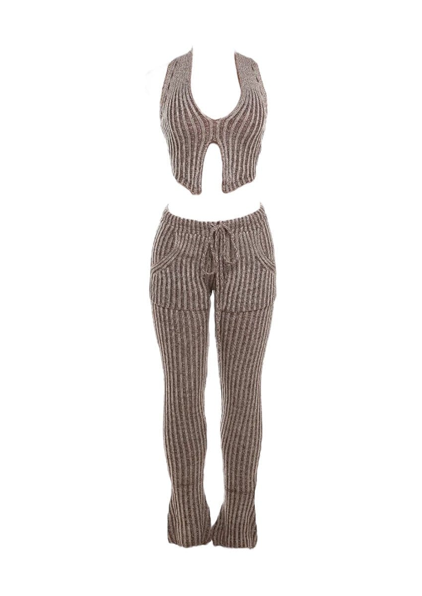 Two Piece Crochet Pant Set