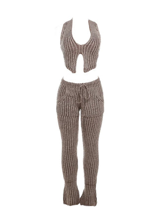 Two Piece Crochet Pant Set