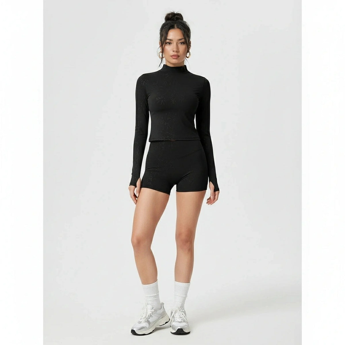 UltraFit Long Sleeve Set — black front