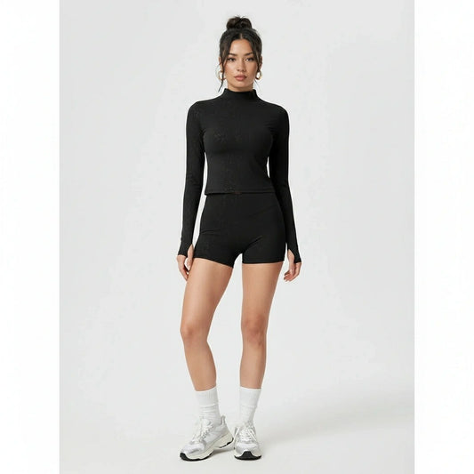 UltraFit Long Sleeve Set — black front
