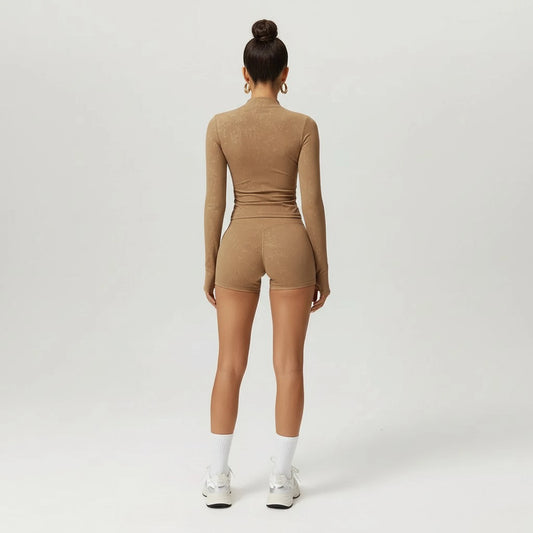 UltraFit Long Sleeve Set — brown back