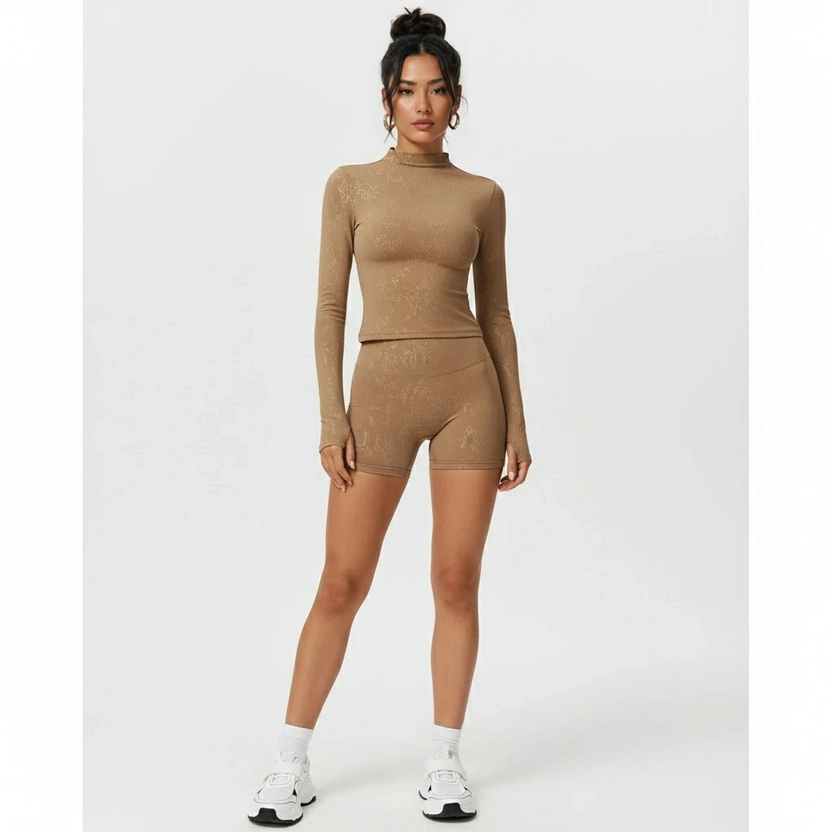 UltraFit Long Sleeve Set — brown front