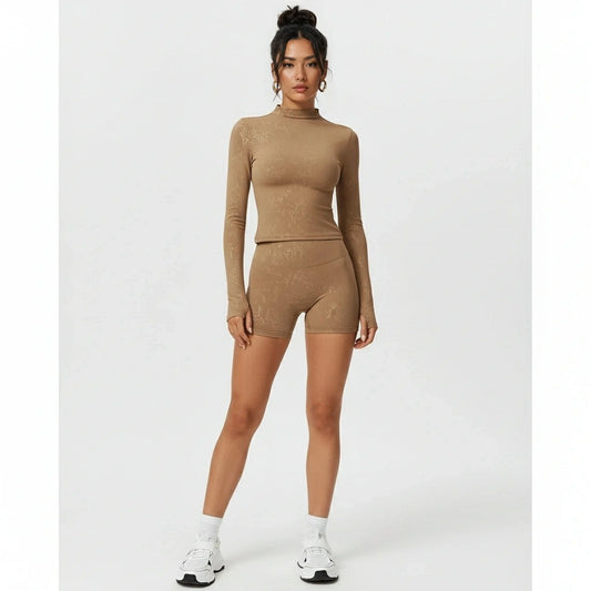 UltraFit Long Sleeve Set — brown front