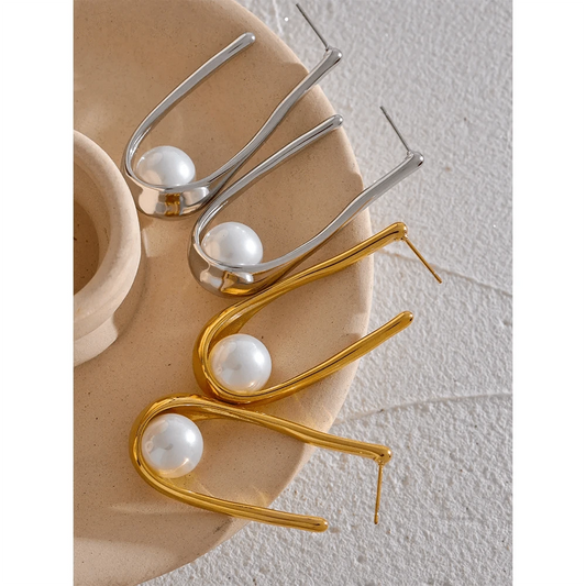 Utopia Pearls Hoop Earrings