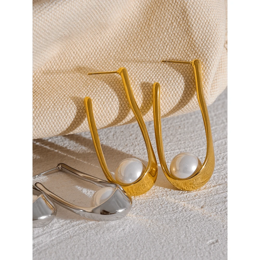 Utopia Pearls Hoop Earrings