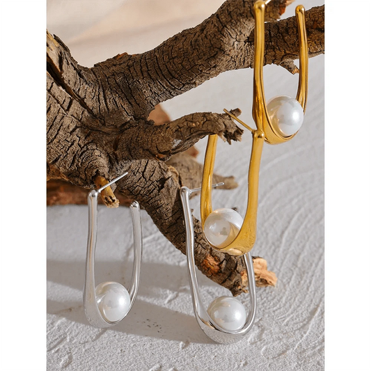 Utopia Pearls Hoop Earrings