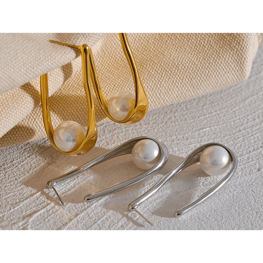 Utopia Pearls Hoop Earrings 2