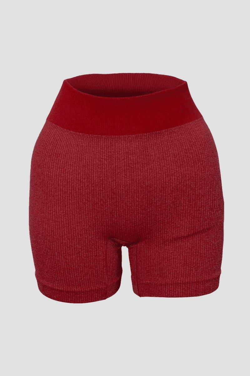 Ribbed Seamless Shorts, [product type]