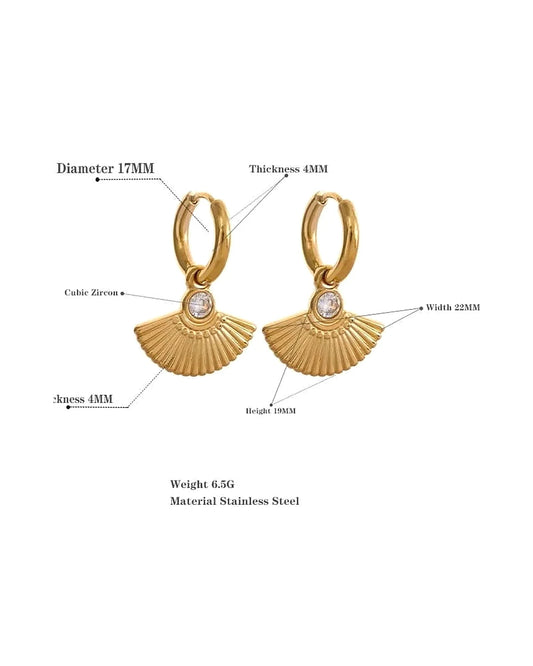 Sensu Earrings — size details