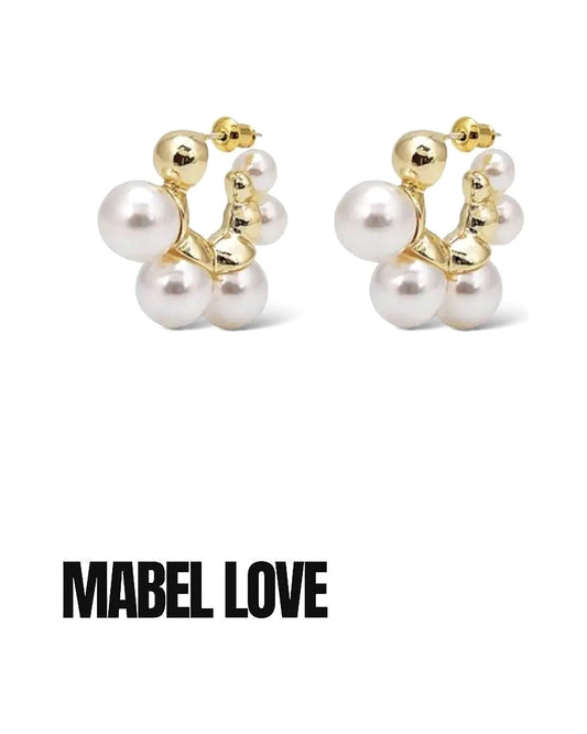 Chunky Pearl Hoop — view 1