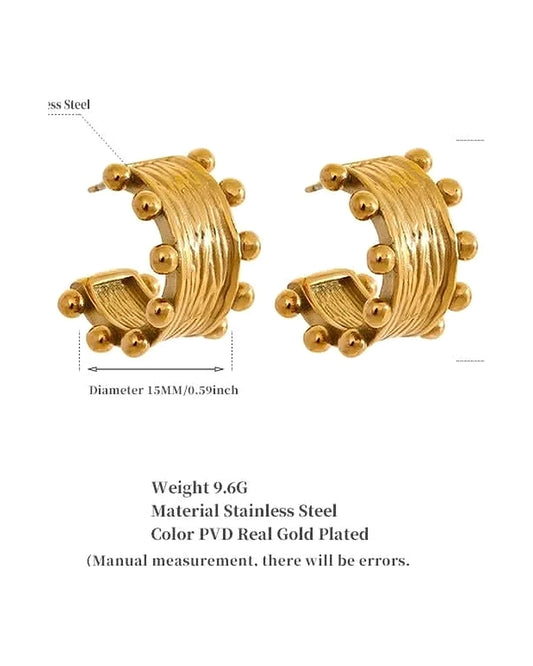 Adenla Hoop Earrings — size details