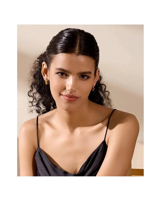 Nebula Gleam Hoop Earrings — view 2