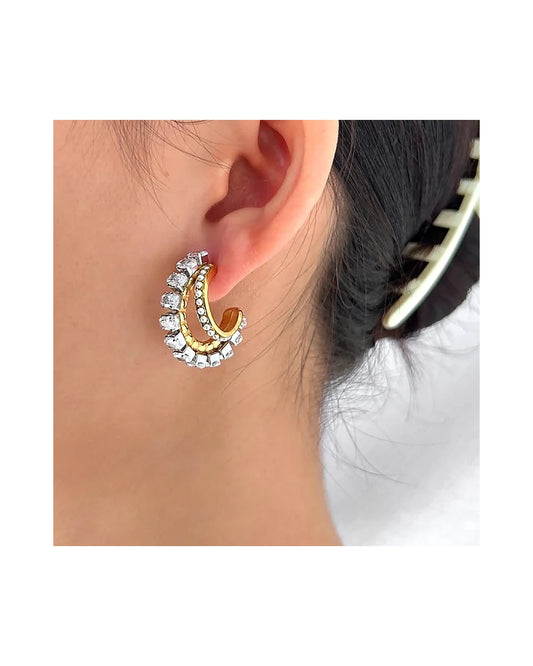Double Hoop Earrings — view 2