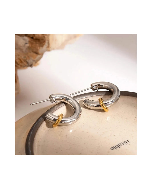 Dual-Tone Charms Earrings — view 2
