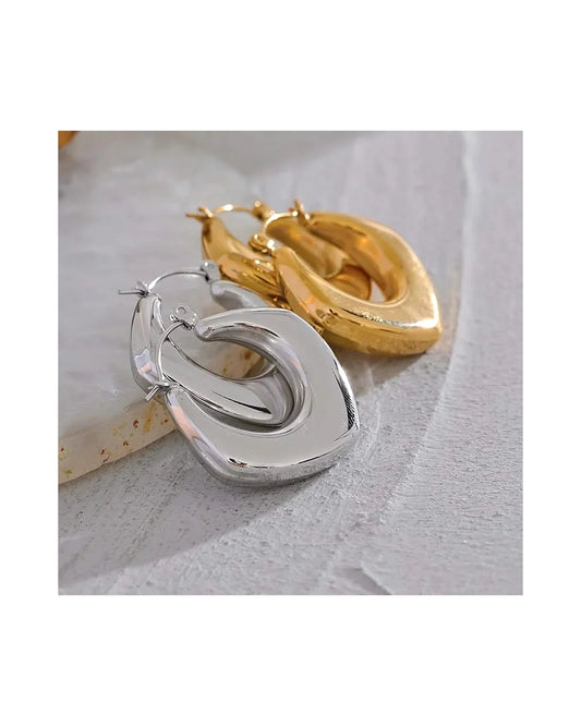 Aurora Arch Hoop Earrings — view 3