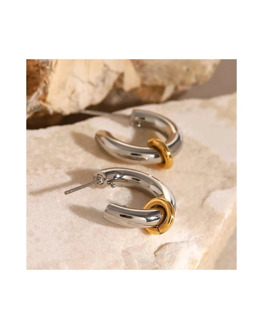 Dual-Tone Charms Earrings — view 4