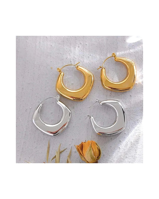 Aurora Arch Hoop Earrings — view 4