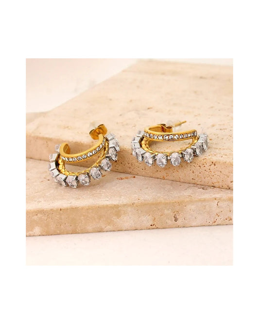 Double Hoop Earrings — view 4
