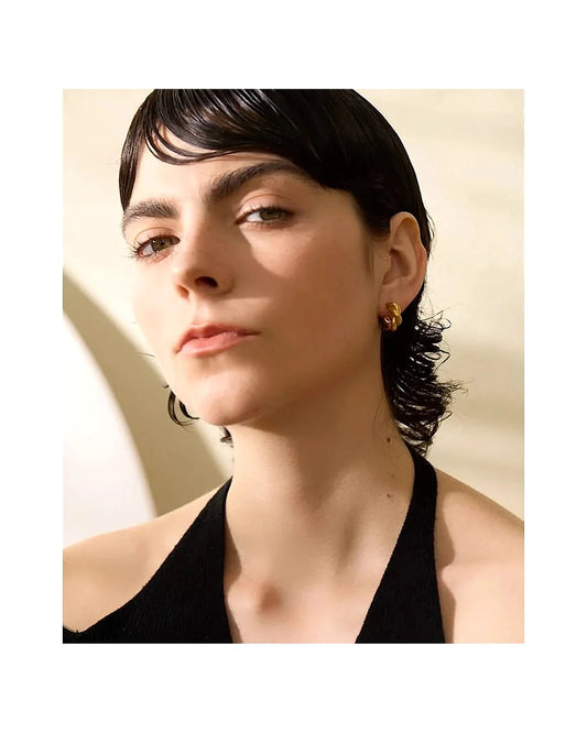 Nautical Hoop Earrings — gold view 4