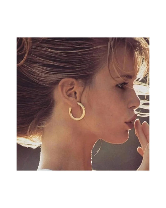 Gold Classic Hoop Earrings for Everyday Glam — gold view 4