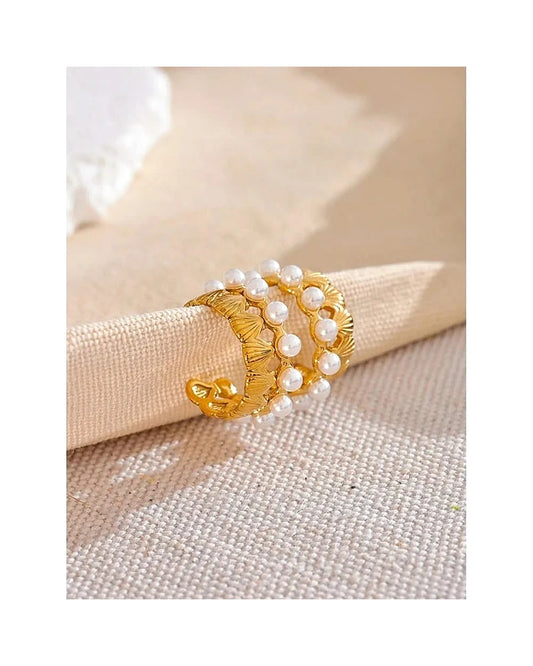 Ariel Hoop Earrings — gold view 5