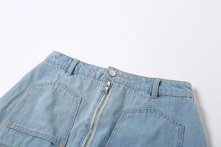 Vintage Denim Mini Skirt