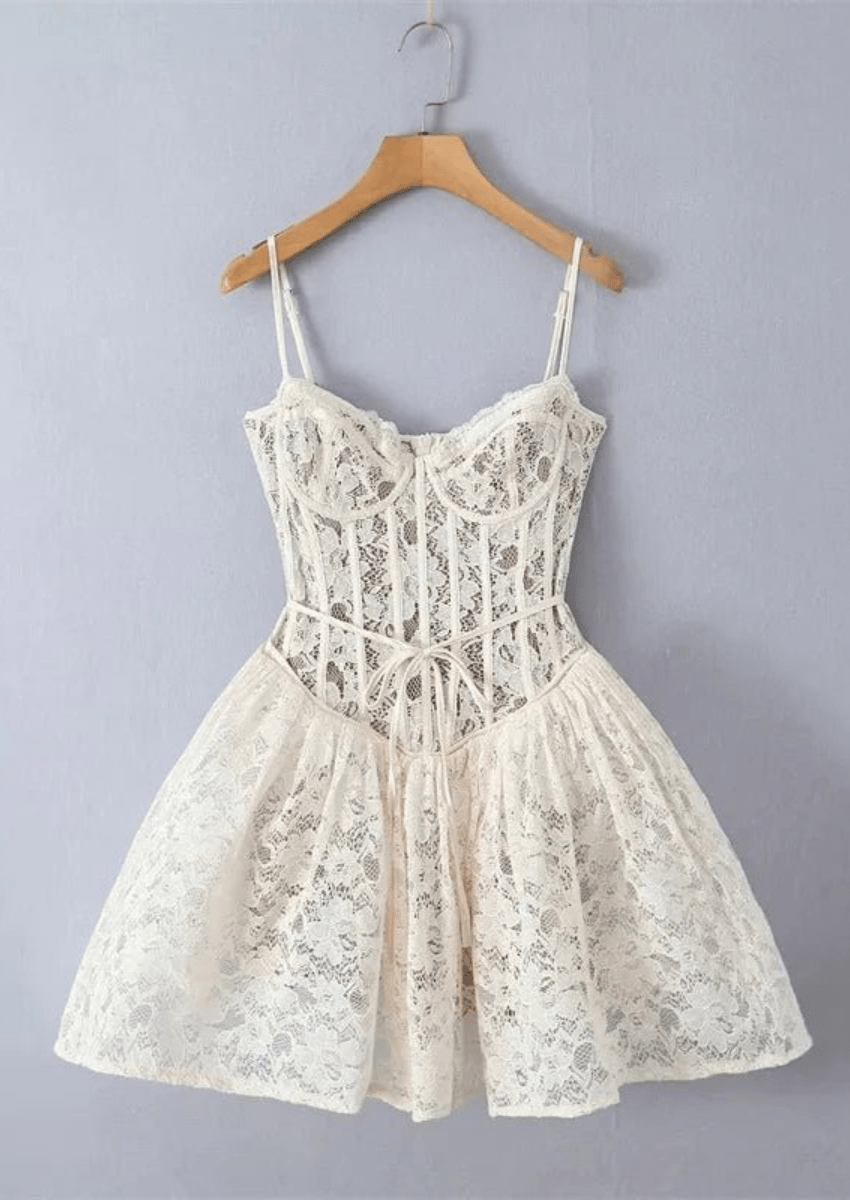 Vintage Lace Mini Dress