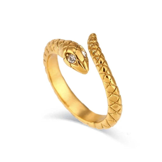 Vintage Stainless Snake Rings For Women