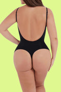 Seamless Cover-Breast Open-Back Thong, [product type]
