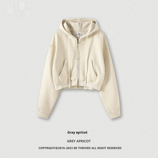 Washed Zipper Cardigan Jacket