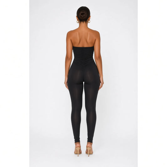 Wear It Out Black Jumpsuit — back