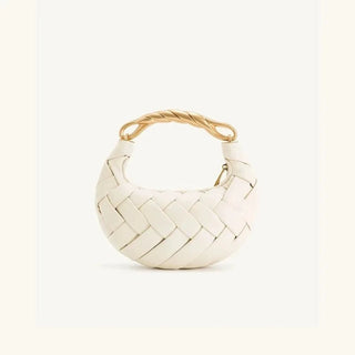 White Weave Handbag