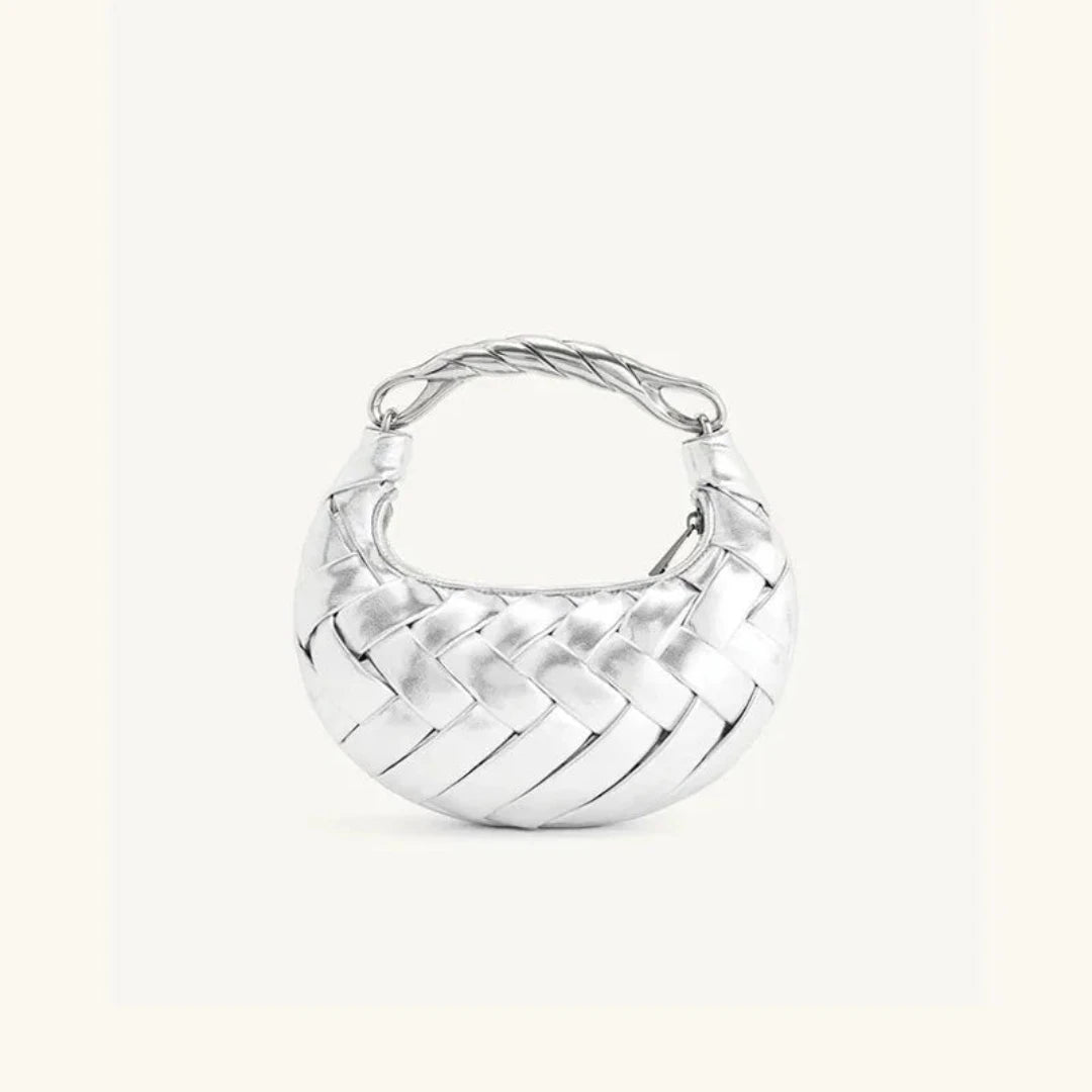 Silver Weave Handbag