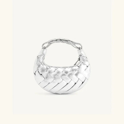 Silver Weave Handbag