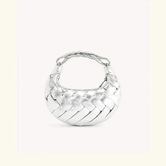 Silver Weave Handbag