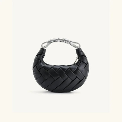 Black Weave Handbag