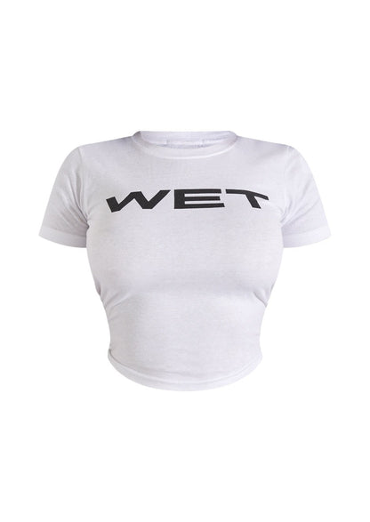 WET White Baby Tee