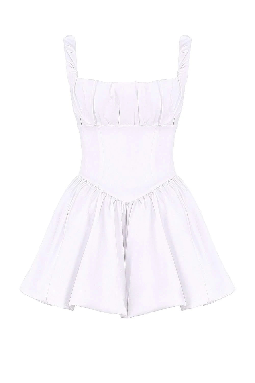 White Babydoll Dress – Perfect for Summer Casual Wear – Mabel Love Co