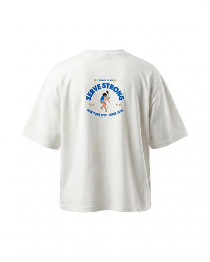 Tennis Club Boxy Cotton T-Shirt