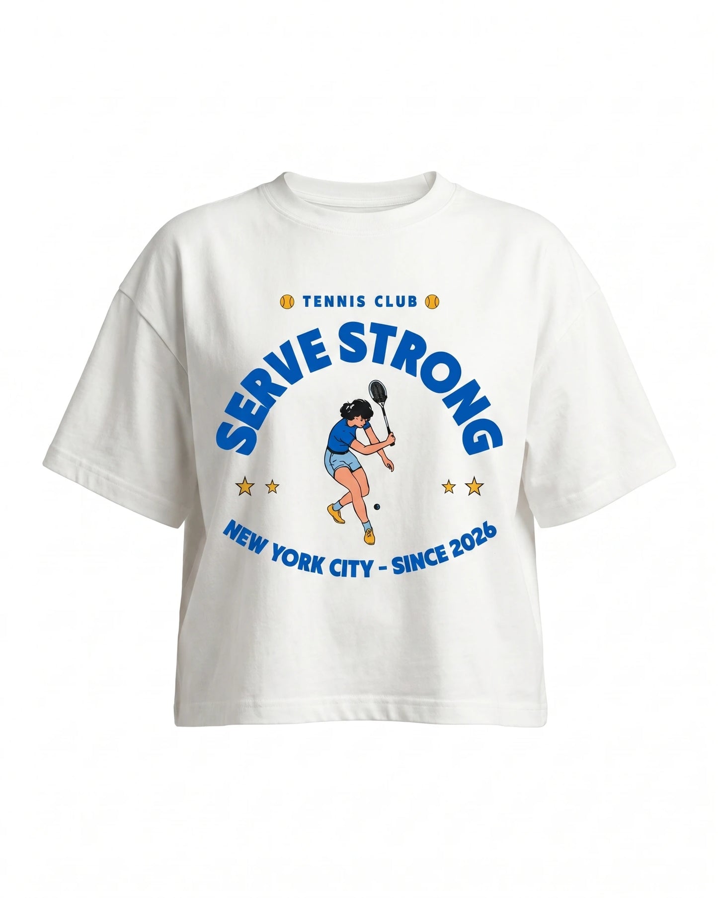 Tennis Club Boxy Cotton T-Shirt