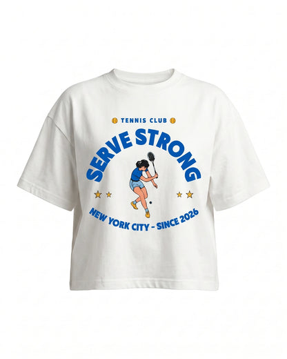 Tennis Club Boxy Cotton T-Shirt