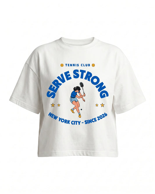 Tennis Club Boxy Cotton T-Shirt