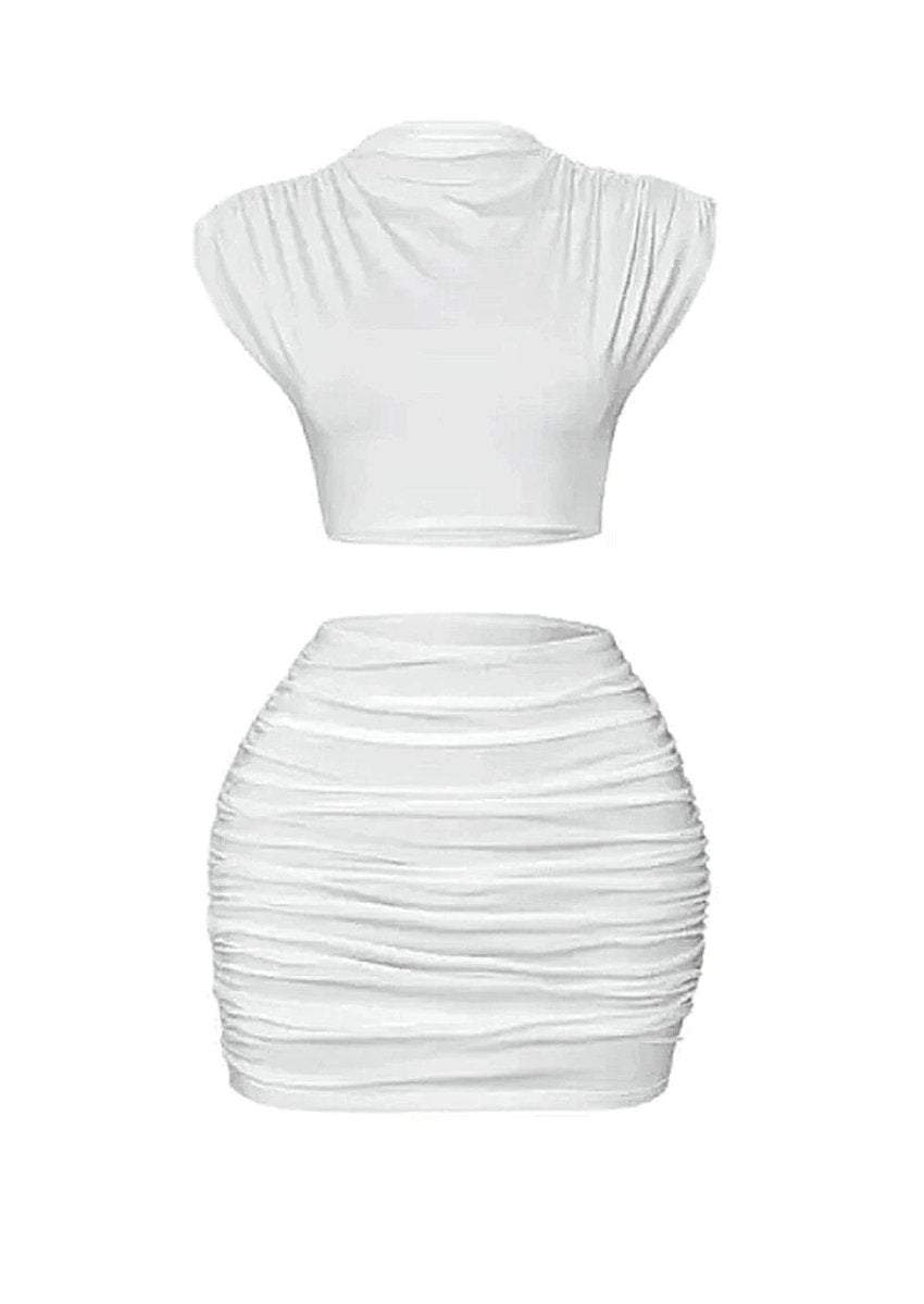 White skirt set