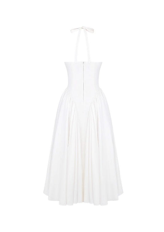 White maxi dress